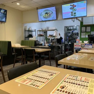interior, sushi and sashimi