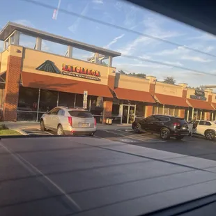 outside