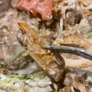 Dry chicken in nacho mix