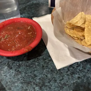 Extra bag of chips and salsa