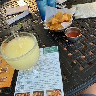 Big margarita! yum!