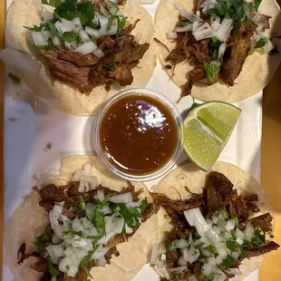 Street carnitas tacos
