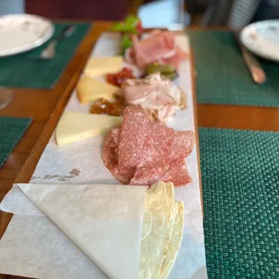 Meat and cheese board