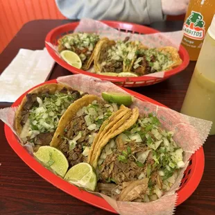Taco Lengua, Asada Taco, Carnitas Taco