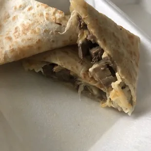 Lengua Quesadilla.
