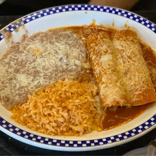 Beef enchilada combo