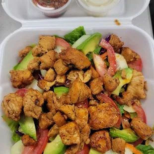 Grilled chicken salad no cilantro so flavorful and fresh