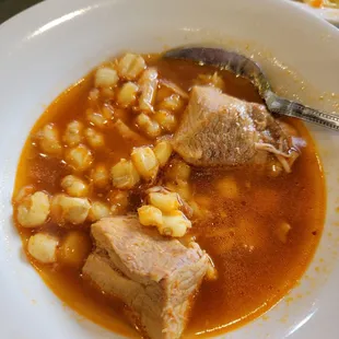 1 of the soup options during lunch buffet delicious