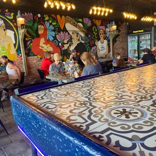 Fun and colorful dining room!