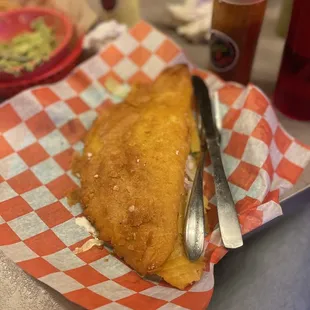 Shrimp casadilla