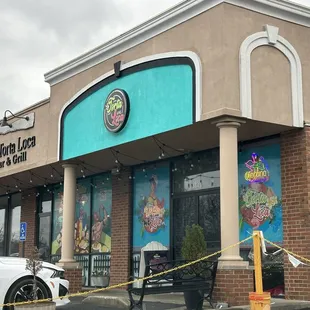 Outside of the restaurant