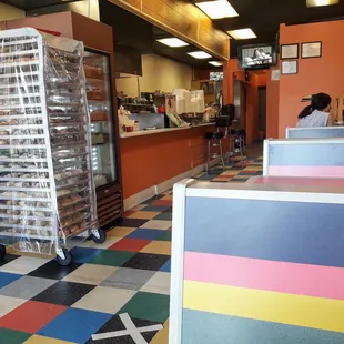 the interior of a restaurant