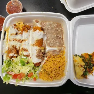 Verde Chicken Enchiladas