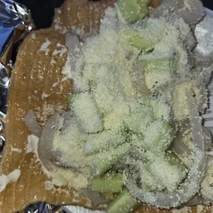 Sad version of chicharrón preparado.