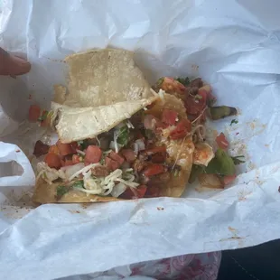 Delicious !!! Shrimp tacos for the win !!!!