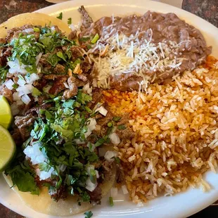 Carne Asada Taco Combo