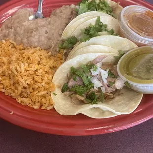 Carnitas Taco Plate