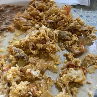 a plate of food on a table