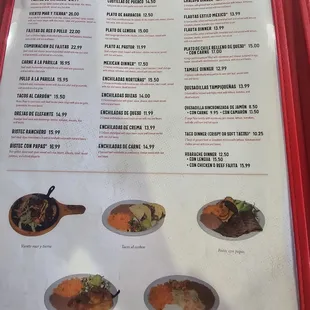menu, sushi and sashimi
