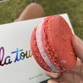 Macaron Strawberry Cheesecake