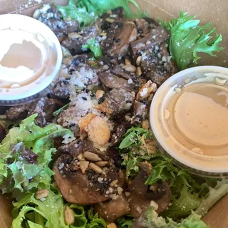 Roasted Mushroom Caesar Salad