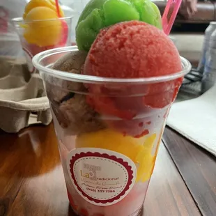 16oz cup (Sandía, mango, tamarindo, chamoy, limon)