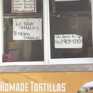 Business hours and phone number