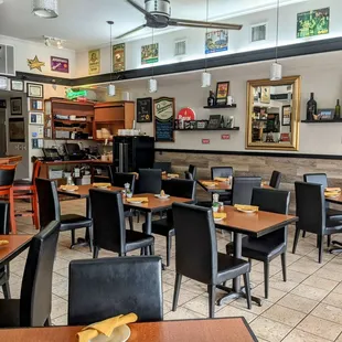 Inside the restaurant