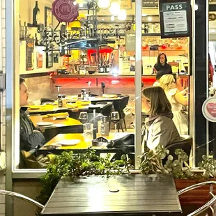 5:45 PM, tables being held and not seating walk ins.