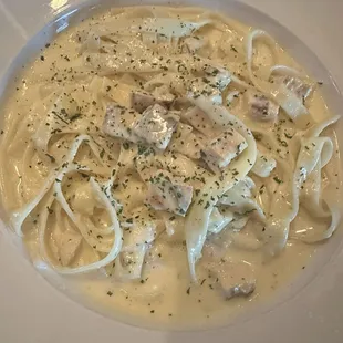 Chicken fettuccine Alfredo