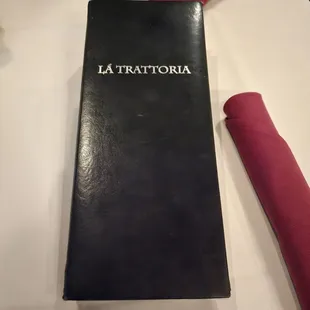 Cocktail menu