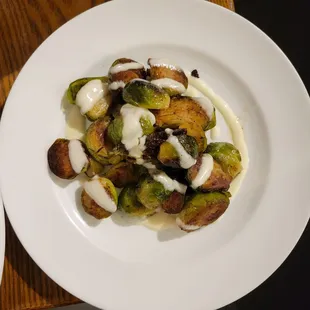 Brussel Sprouts with Truffle Vinaigrette