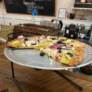 Pizza. And it was great. The service was HORRIBLE