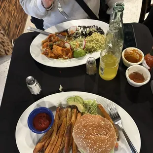 My burger was medium well and tasty af