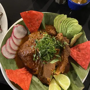 Braised pork with banana leaves.  DELICIOUS!!!