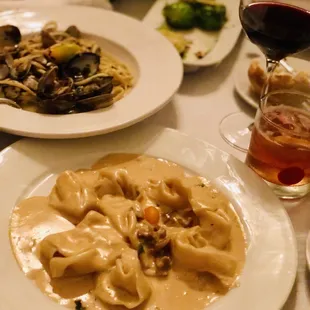 Enjoyed the Lobster Tortelli and Clams Fettuccine