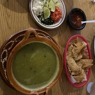 a table full of mexican food