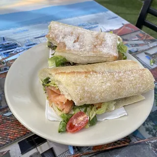 Smoked Salmon French Baguette Sandwich