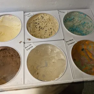 Ice cream flavors