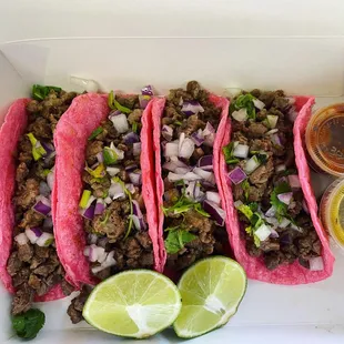 Join us for dinner!! Pink delicious and happy tacos all October!!