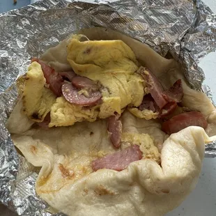 Country Sausage &amp; Egg Breakfast Tacos