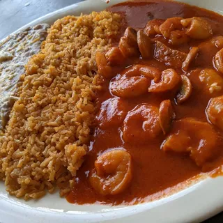 Camarones Al Mojo De Ajo Butter