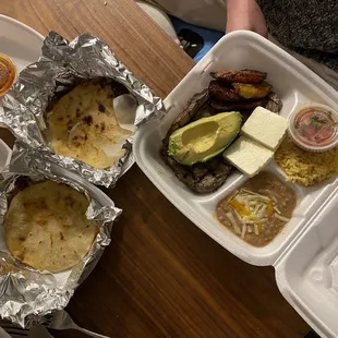 Cheese + Cheese &amp; Pork pupusa El Tipico