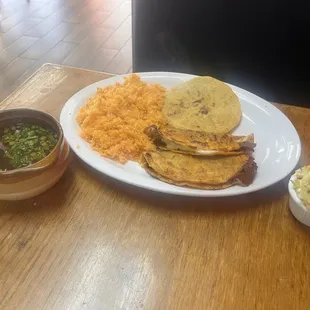 Quesobirria Taco and Caldo de Res