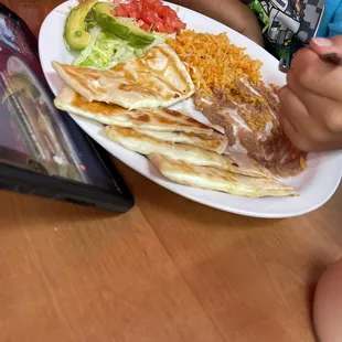 Quesadilla plate