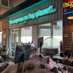 the interior of a restaurant