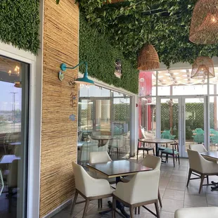 Enclosed Patio seating