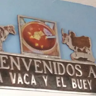 a sign on a wall