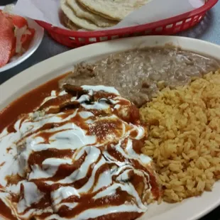 Chile Relleno with homemade tortillas