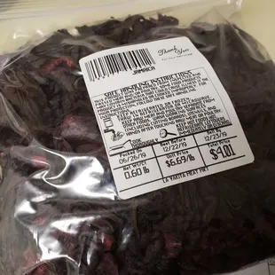 Hibiscus leaves (Jamaica)